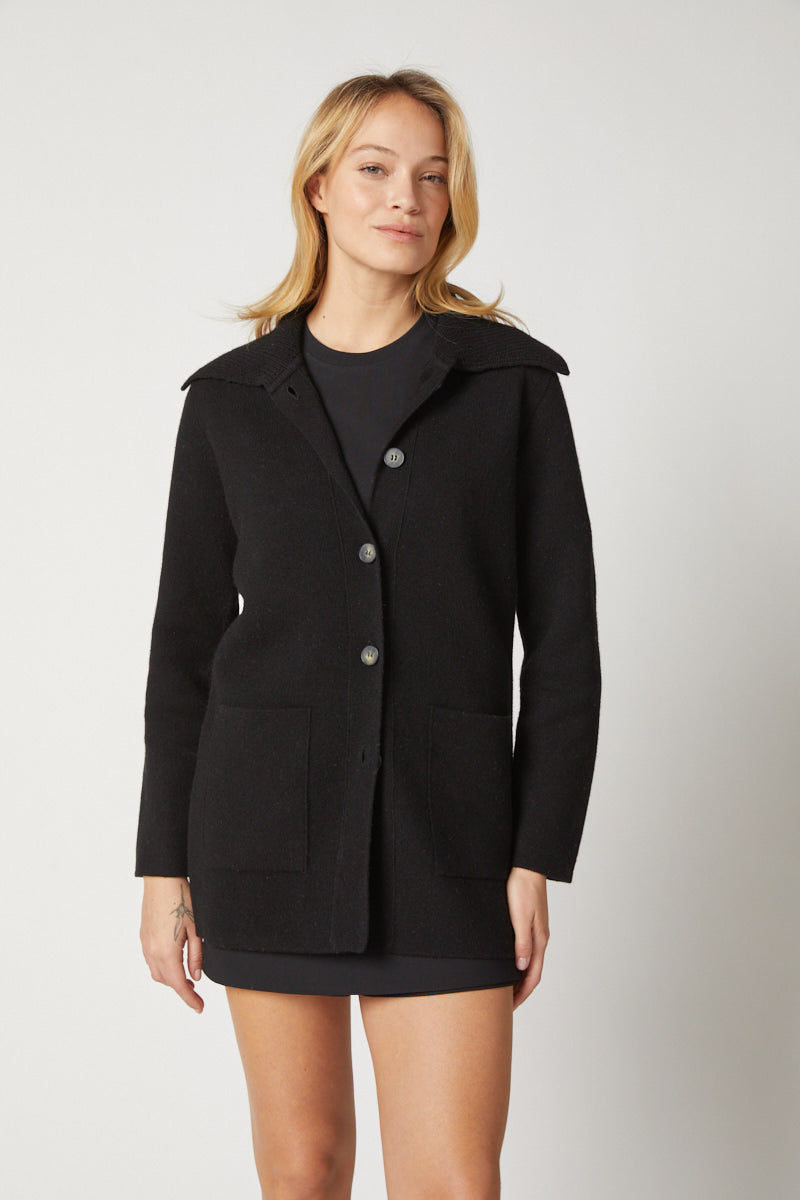 Wide Collar Car Coat