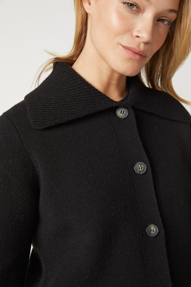 Wide Collar Car Coat