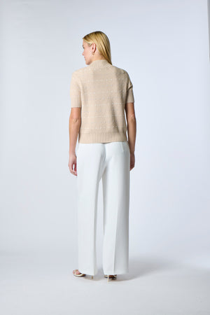 Textured Stripe Boxy Tee