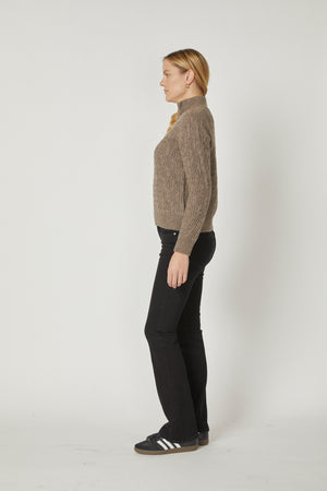 Pointelle Half Zip