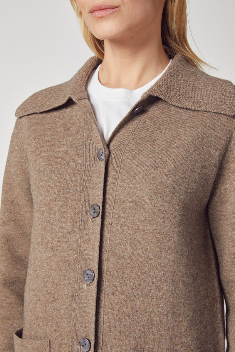 Wide Collar Car Coat