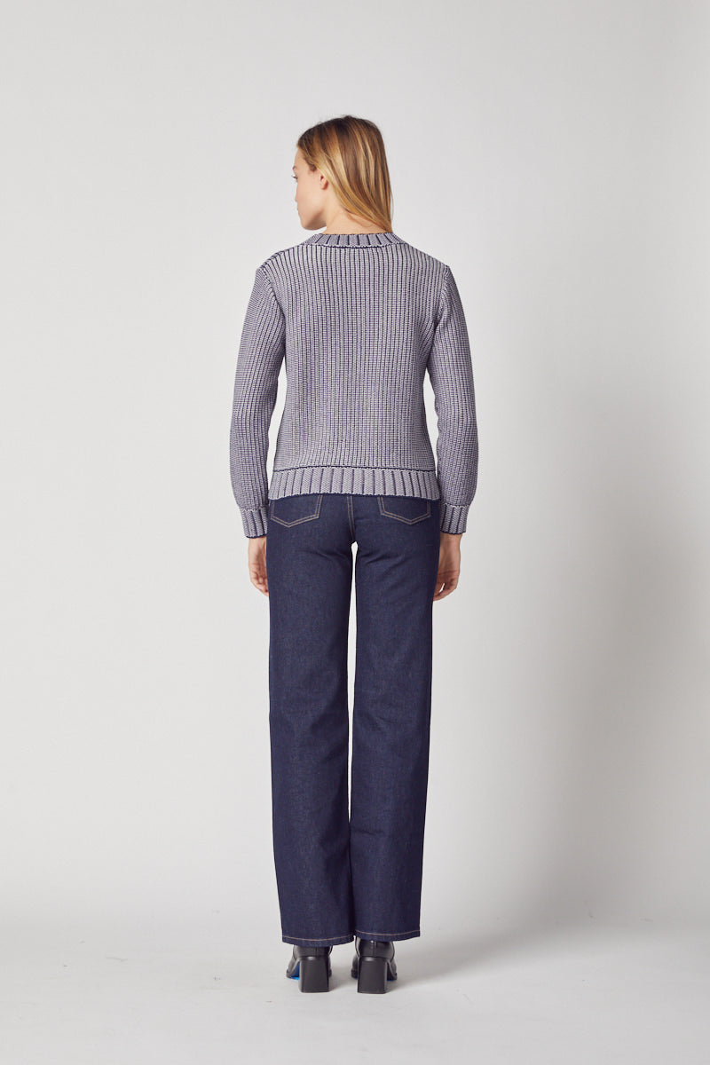 Ombre Stripe Crewneck